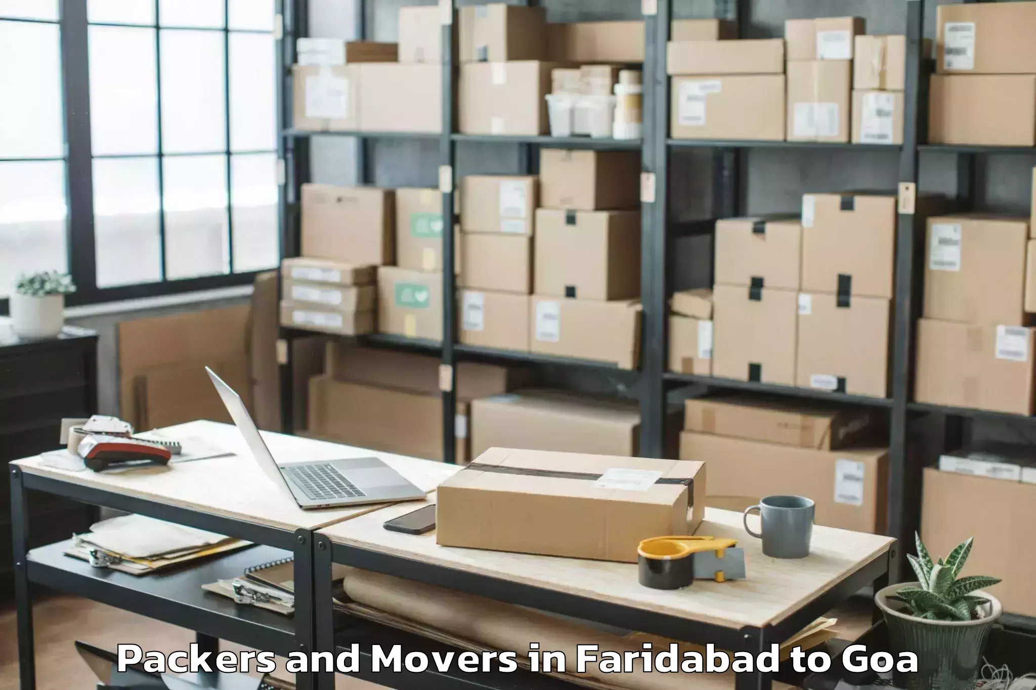 Affordable Faridabad to Candolim Packers And Movers